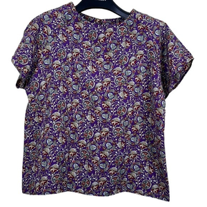 Capital Mode women’s vintage purple printed top size‎ XL